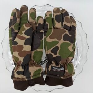 Rocky Thread Mountain Works Camo‎ Thinsulate Winter Gloves Mens Small